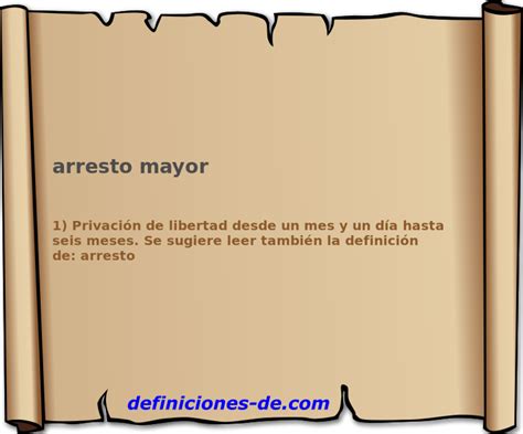 arresto mayor